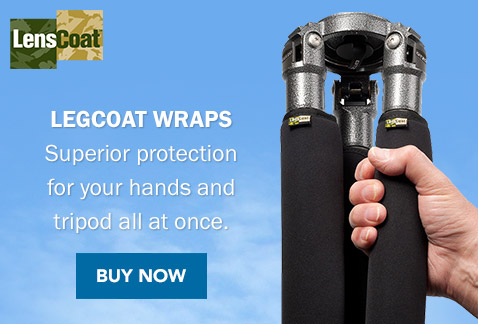 LegCoat Wraps | Superior protection for your hands and tripod all at once. Buy Now